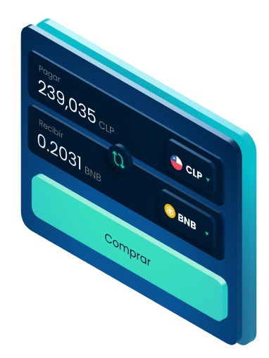 Example of a Skipo wallet showing a conversion of BNB